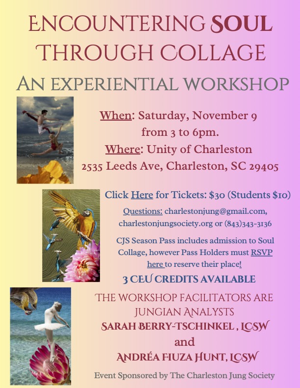 Flyer for Nov. 9, 2024 Soul Collage workshop